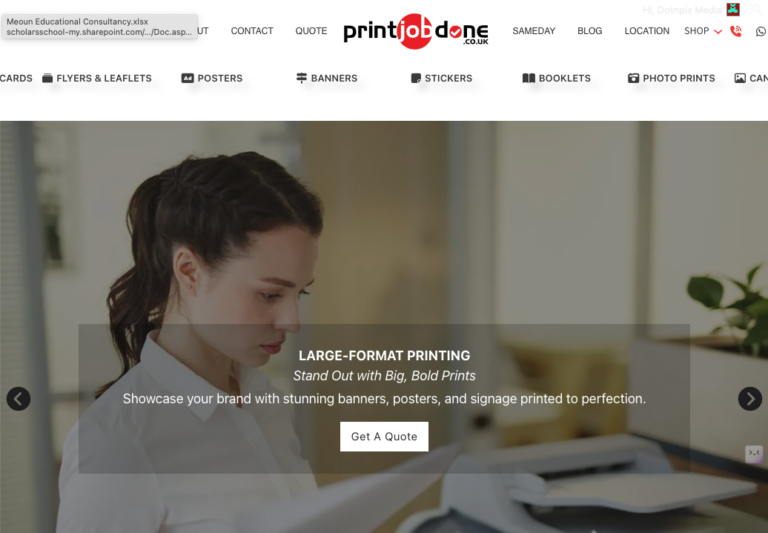 PrintJobDone.co.uk – E-Commerce Optimisation & Search Visibility Boost